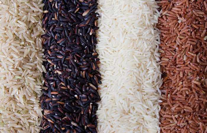 White Rice and Brown Rice.