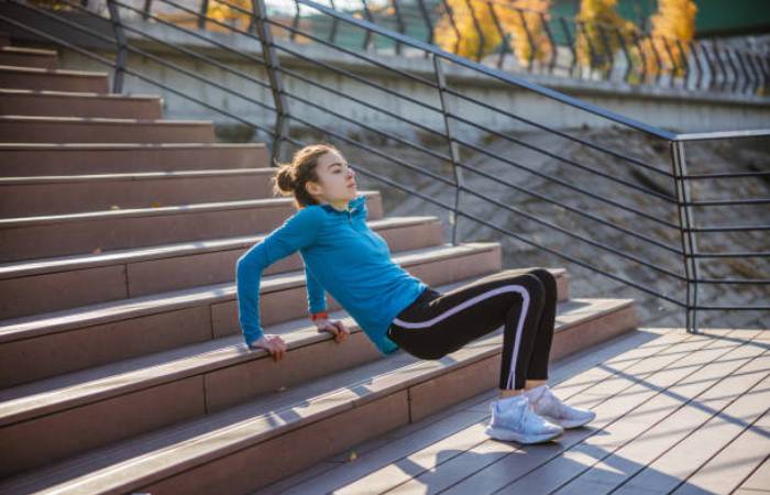 Standing Hamstring Curl with Resistance Bands: